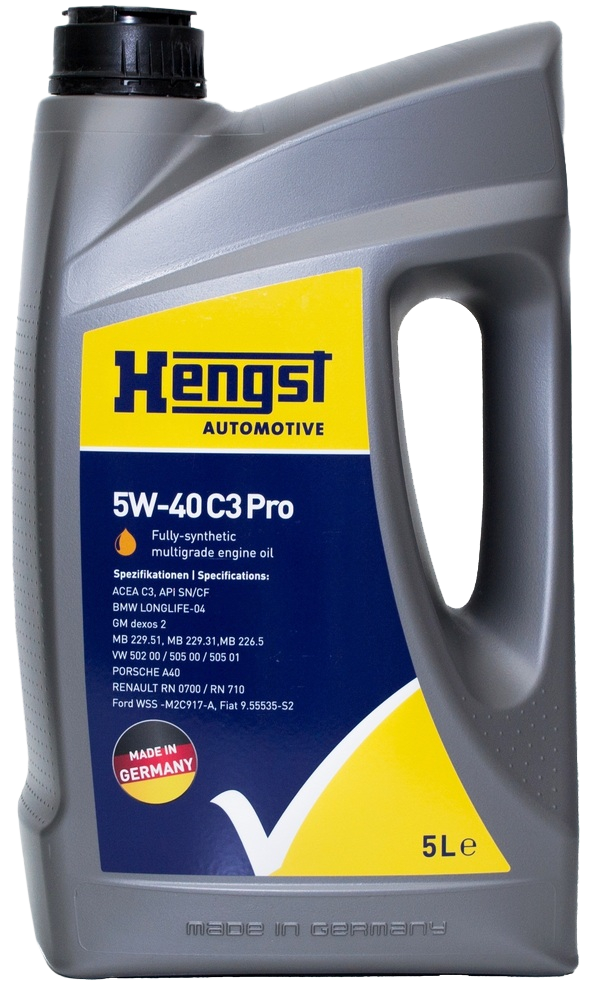 Моторное масло Hengst 5W-40 C3 PRO, 5л